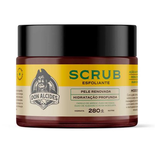 Scrub Esfoliante Corporal Masculino Cítrico Antioxidante 280g Don Alcides Scrub Esfoliante Corporal Masculino Cítrico Antioxidante 280g Don Alcides