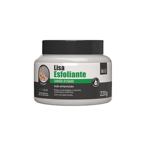 Creme Esfoliação Corporal Com Carvão Ativado Bio Soft 220g