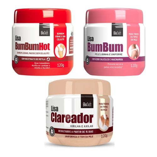 Kit Creme Para O Bumbum Celulite Espinha E Clareador Mancha Kit Creme Para O Bumbum Celulite Espinha E Clareador Mancha