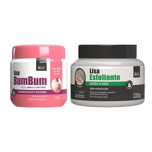 Eliminar Espinhas Do Bumbum Kit Creme + Esfoliante Bio Soft