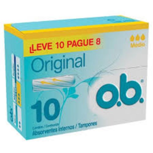 Absorvente Interno O.B. Médio c/ 10 Unidades