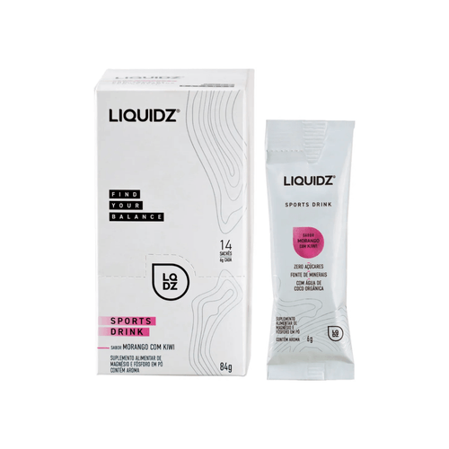 Sport Drink Liquidz caixa 14 Saches Morango com Kiwi Sport Drink Liquidz caixa 14 Saches Morango com Kiwi