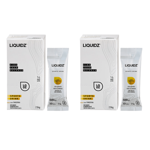 Kit 2 Sport Drink Liquidz caixa 14 Saches Tangerina Kit 2 Sport Drink Liquidz caixa 14 Saches Tangerina
