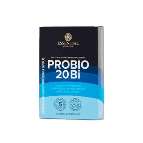 Probio 20Bi Probiótico Essential Nutrition 30 Cápsulas Probio 20Bi Probiótico Essential Nutrition 30 Cápsulas