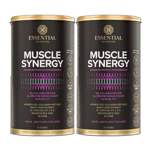 Kit 2X: Muscle Synergy Jabuticaba com Limão Essential Nutrition 427,5g Kit 2X: Muscle Synergy Jabuticaba com Limão Essential Nutrition 427,5g