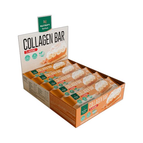 Barra de Proteína Collagen Bar Banoffee 50g Nutrify 10 Unidades