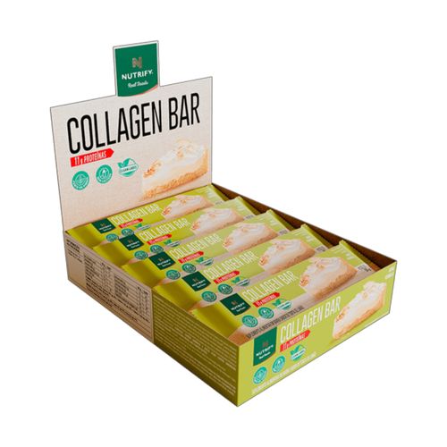 Barra de Proteína Collagen Bar Torta de Limão 50g Nutrify 10 Unidades