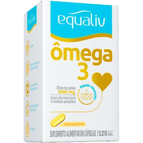 Suplemento Alimentar Ômega 3 Equaliv - 120 Cápsulas Gel Suplemento Alimentar Ômega 3 Equaliv - 120 Cápsulas Gel