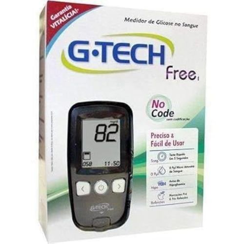 Medidor Glicose G-tech Free 1 - Kit Completo Medidor Glicose G-tech Free 1 - Kit Completo