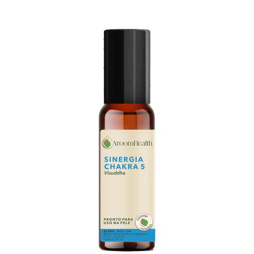 Sinergia Chakra 5 Visuddha Roll- on 10ml- Fórmula Exclusiva