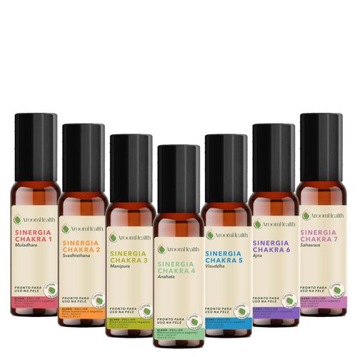 Kit sinergia 7 chakras roll-on 10ml cada - Fórmula exclusiva Kit sinergia 7 chakras roll-on 10ml cada - Fórmula exclusiva