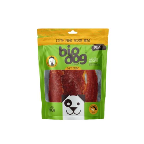 Petisco Gourmet Bio Dog Soft Steak- para Cães- Frango-100g