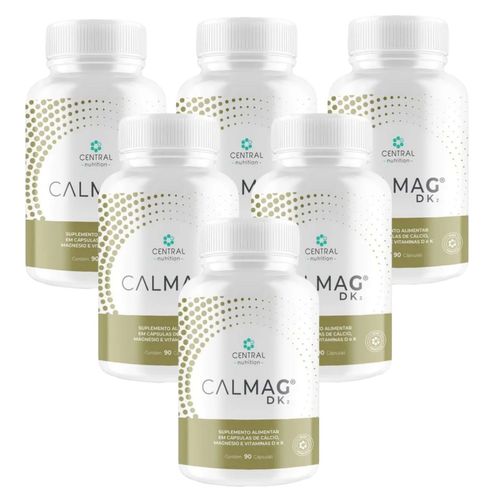 6x Calmag D K2 - 90 Cápsulas - Central Nutrition sem sabor 6x Calmag D K2 - 90 Cápsulas - Central Nutrition sem sabor