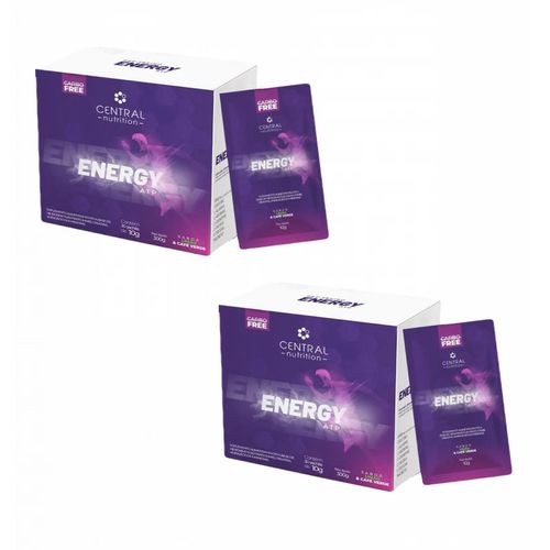 2x Energy Atp-30 Sachês De 10g- Central Nutrition- Tangerina Tangerina