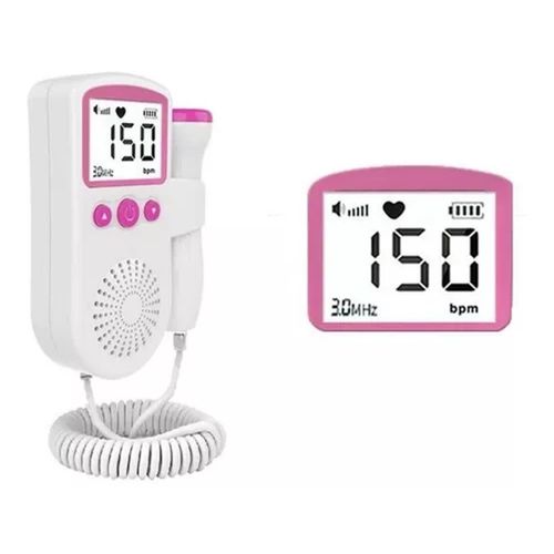 MONITOR FETAL DOPPLER APARELHO PARA OUVIR DE BATIMENTOS CARDIACOS CORAÇÃO DO BEBÊ