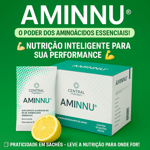 AMINNU® Tradicional 10g 30 Sachês - Sabor Limão