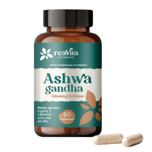 Ashwaga Indiano 1000mg por dose Reavita  60 Cáps – Força e Energia