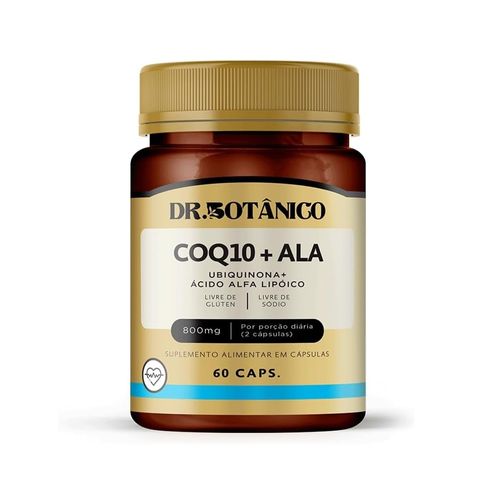 COQ10 + ALA (UBIQUINONA + ACIDO ALFA LIPOICO) 800MG 60CAPS DR. BOTANICO COQ10 + ALA (UBIQUINONA + ACIDO ALFA LIPOICO) 800MG 60CAPS DR. BOTANICO