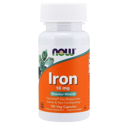Ferro Bisglicinato 18mg 120 Cáps. Now Foods Ferro Bisglicinato 18mg 120 Cáps. Now Foods