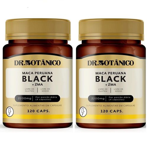 KIT 02 MACA PERUANA BLACK (MACA+ZINCO) 2200MG 120CAPS DR. BOTANICO KIT 02 MACA PERUANA BLACK (MACA+ZINCO) 2200MG 120CAPS DR. BOTANICO