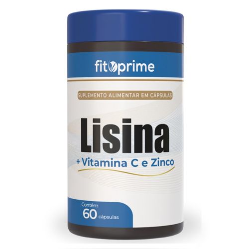 LISINA + VITAMINA C E ZINCO 500MG 60CPS FITOPRIME LISINA + VITAMINA C E ZINCO 500MG 60CPS FITOPRIME