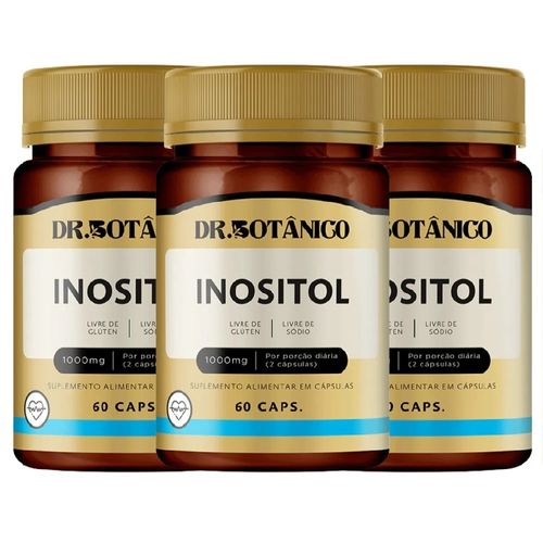 KIT 3 INOSITOL 1000MG 60CAPS DR. BOTANICO KIT 3 INOSITOL 1000MG 60CAPS DR. BOTANICO