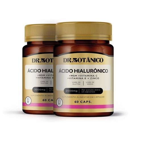 KIT 02 ACIDO HIALURONICO 2000MG 60CAPS DR. BOTANICO KIT 02 ACIDO HIALURONICO 2000MG 60CAPS DR. BOTANICO