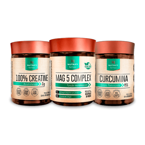 Promopack Mag 5 + 100% Creatine cápsulas + Curcumina Promopack Saúde Cerebral Promopack Mag 5 + 100% Creatine cápsulas + Curcumina Promopack Saúde Cerebral