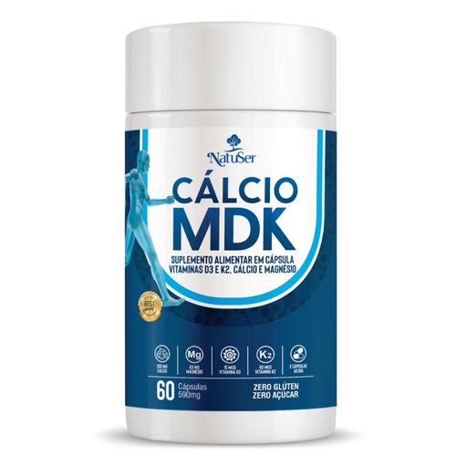 Cálcio MDK 60 cápsulas 590mg Natuser Cálcio MDK 60 cápsulas 590mg Natuser