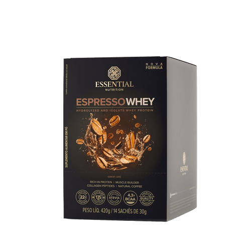 Espresso Whey 30g Essential Nutrition 14 Sachês