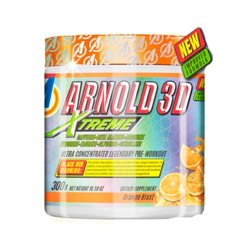 Pré-Treino Arnold 3D Xtreme 300g Laranja Arnold Nutrition Pré-Treino Arnold 3D Xtreme 300g Laranja Arnold Nutrition