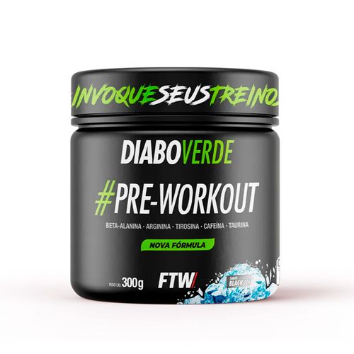Pré-Treino Diabo Verde Pre Workout 300g Black Ice FTW