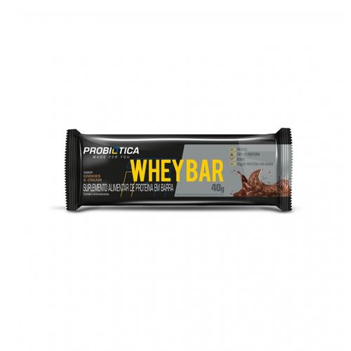 Whey Bar Low Carb (40g) - Sabor: Cookies Whey Bar Low Carb (40g) - Sabor: Cookies