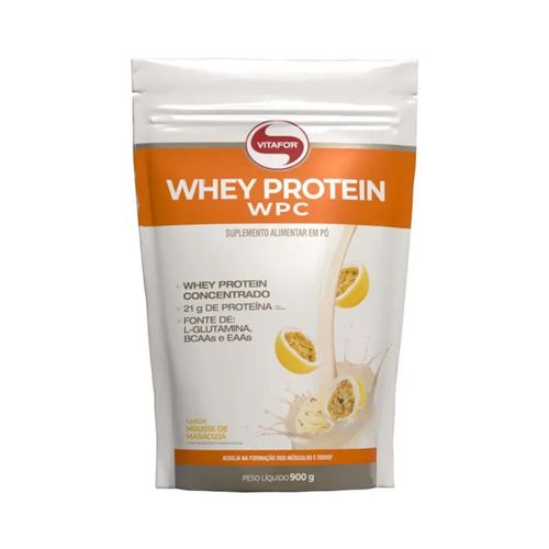 Whey Protein WPC Refil (900g) - Sabor: Mousse de Maracujá