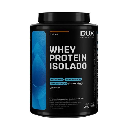 Whey Protein Isolado Pote (900g) - Sabor: Cookies