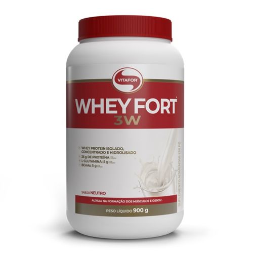 Whey Fort 3W (900g) - Sabor: Neutro Whey Fort 3W (900g) - Sabor: Neutro