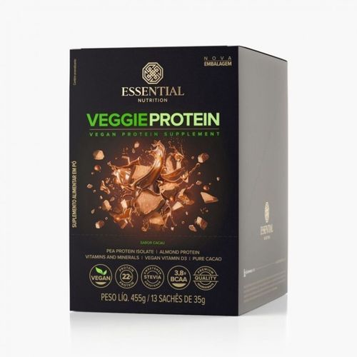 Veggie Protein Display - Sabor: Cacau (455g/13 sachês 35g)