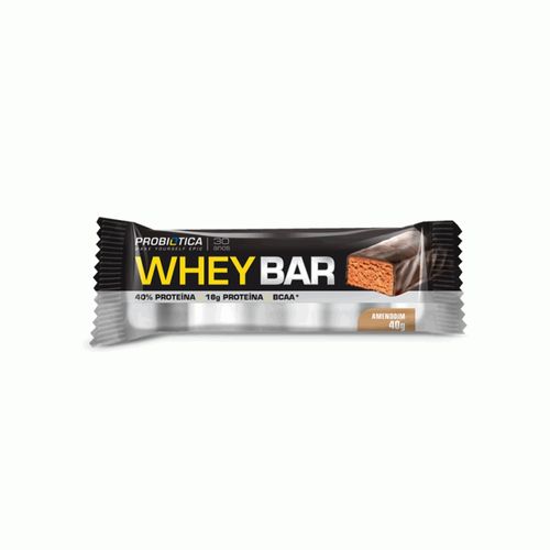 Whey Bar Low Carb (40g) - Sabor: Amendoim Whey Bar Low Carb (40g) - Sabor: Amendoim