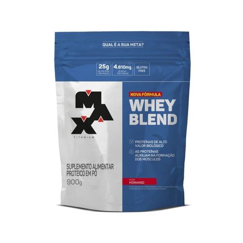 Whey Blend Refil (900g) - Sabor: Morango Whey Blend Refil (900g) - Sabor: Morango