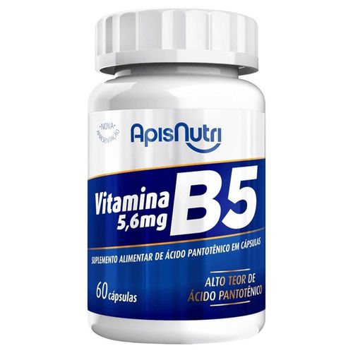 Vitamina B5 - 5,6mg (60 caps) - Padrão: Único Vitamina B5 - 5,6mg (60 caps) - Padrão: Único