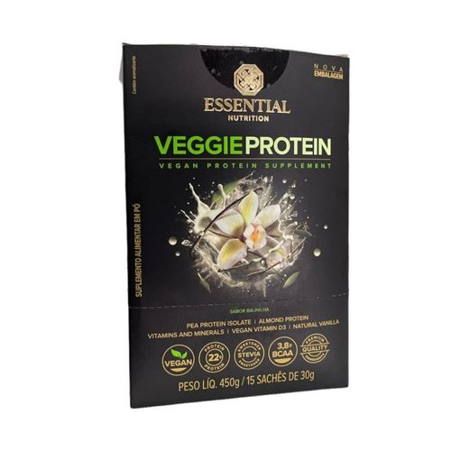 Veggie Protein Display - Sabor: Baunilha (450g/15 sachês 30g) Veggie Protein Display - Sabor: Baunilha (450g/15 sachês 30g)