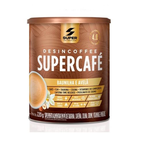 Supercafé Desincoffee (220g) - Sabor: Baunilha e Avelã Supercafé Desincoffee (220g) - Sabor: Baunilha e Avelã