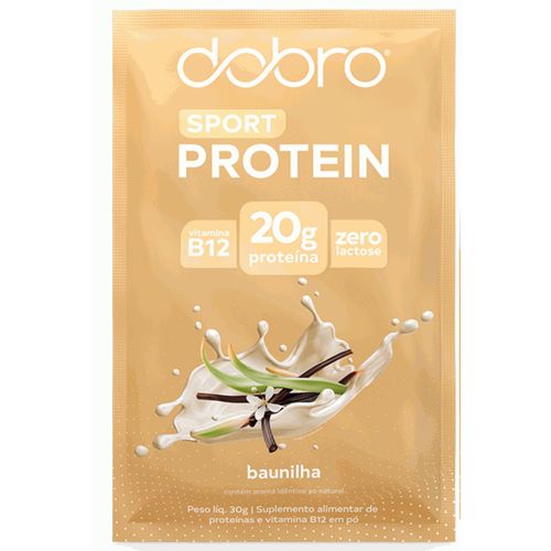 Sport Protein Dobro Sachê (30g) - Sabor: Baunilha