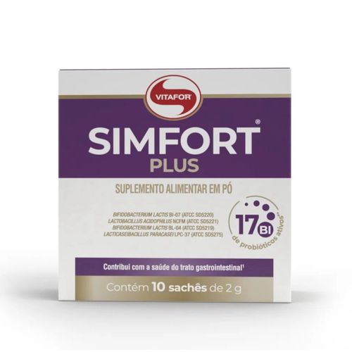 Simfort Plus - Probiótico (Display 10 sachês de 2g) - Padrão: Único Simfort Plus - Probiótico (Display 10 sachês de 2g) - Padrão: Único