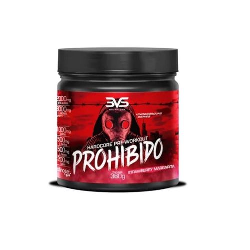 Prohibido HardCore Pré-Workout (360g) - Sabor: Strawberry Margarita Prohibido HardCore Pré-Workout (360g) - Sabor: Strawberry Margarita