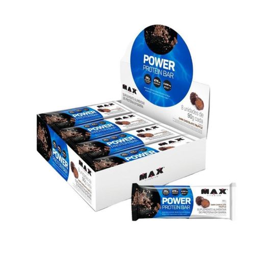 Power Protein Bar Caixa com 8 Unidades (720g) - Sabor: Dark Chocolate Truffle Power Protein Bar Caixa com 8 Unidades (720g) - Sabor: Dark Chocolate Truffle