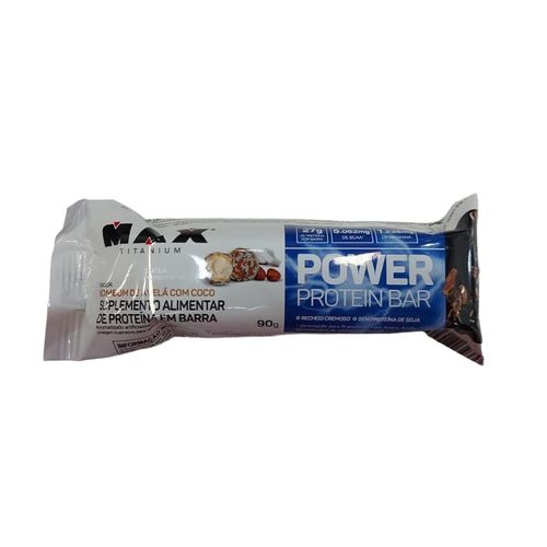 Power Protein Bar (90g) - Sabor: Bombom de Avelã c/ Coco Power Protein Bar (90g) - Sabor: Bombom de Avelã c/ Coco