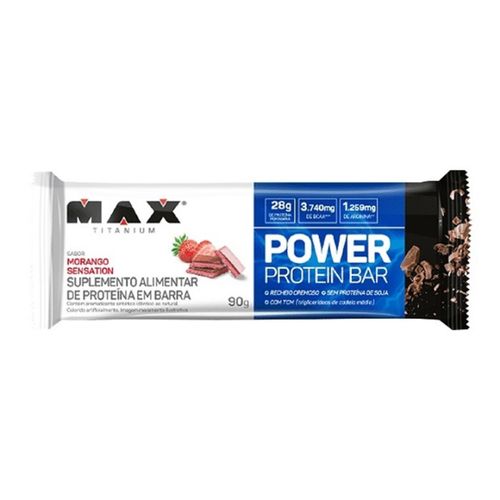 Power Protein Bar (90g) - Sabor: Morango Sensation Power Protein Bar (90g) - Sabor: Morango Sensation