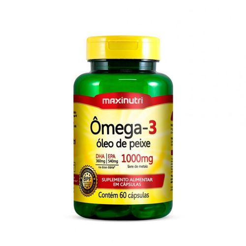 Ômega 3 1000mg (60 caps) - Padrão: Único Ômega 3 1000mg (60 caps) - Padrão: Único