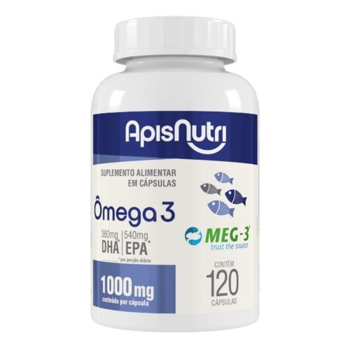 Ômega 3 1000mg (120 caps) - Padrão: Único Ômega 3 1000mg (120 caps) - Padrão: Único